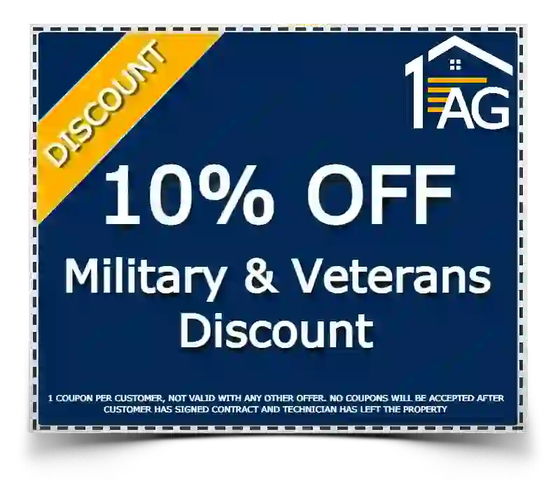 10% OFF Military & Veterans Discount