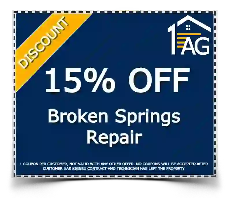 15% OFF Broken Springs Repair