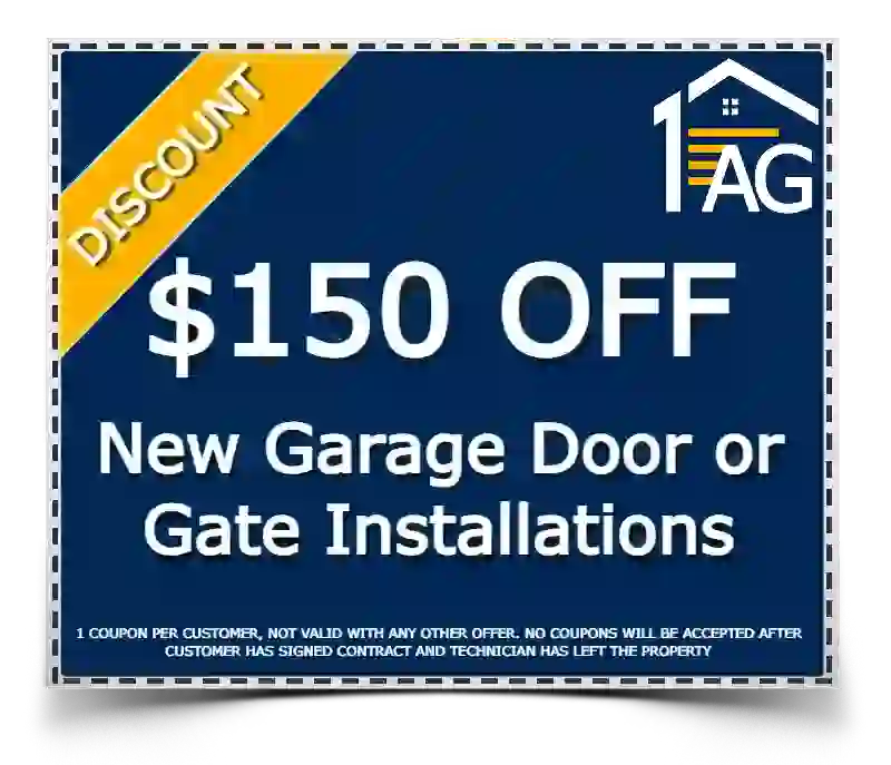 $150 OFF Garage Door or Gate Installations Coupon